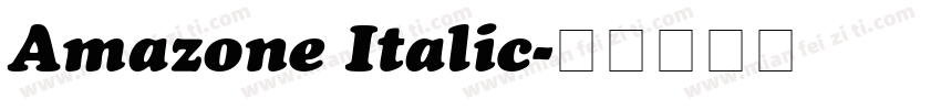 Amazone Italic字体转换
